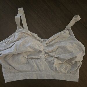 Kindred Bravely Sublime Bamboo Pumping Lounge And Sleep Bra Heather Oatmeal